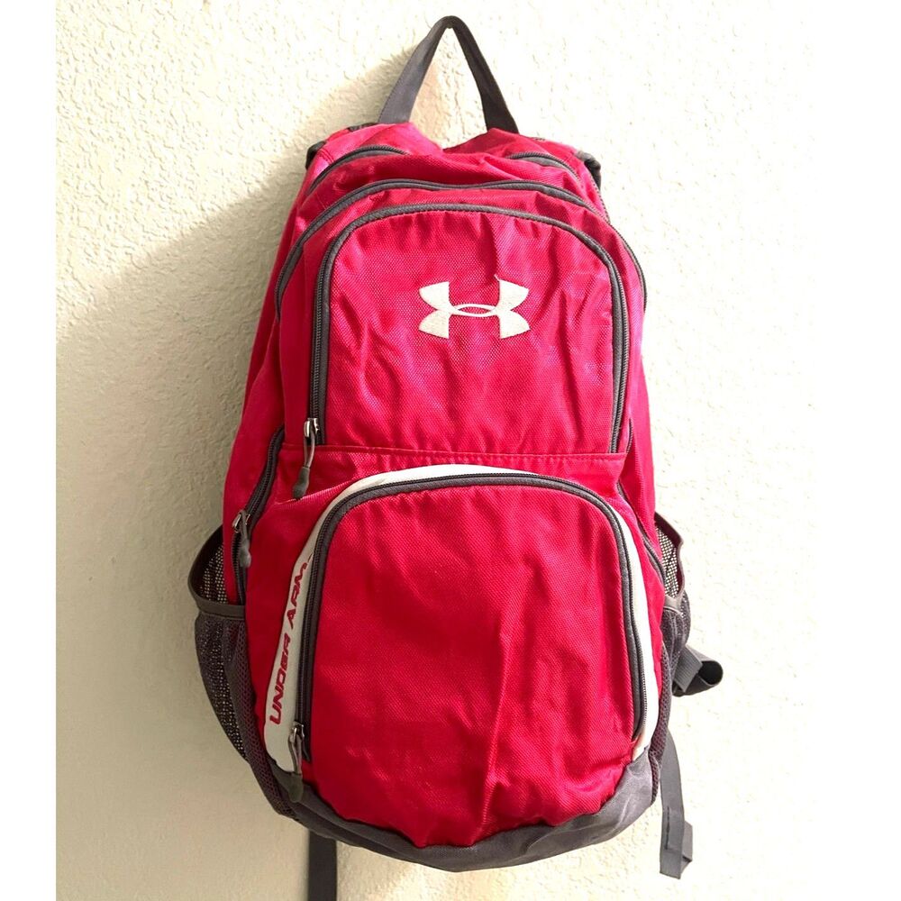 Under Armour Storm UA Hustle Adults Unisex Red Backpack Sports Travel School